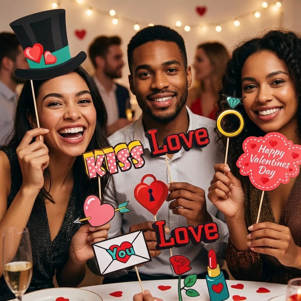 Accessoires Photo Couple Saint-Valentin