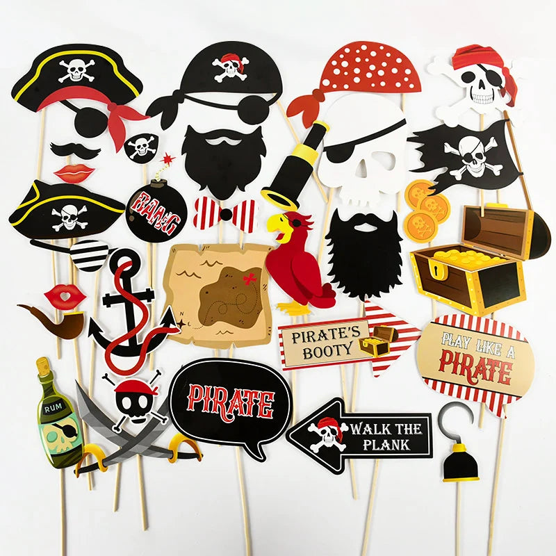 Accessoires Pirate Photobooth Originaux