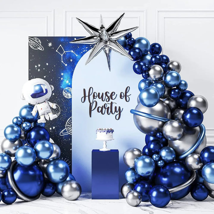 Arche Ballon Astronaute Bleu