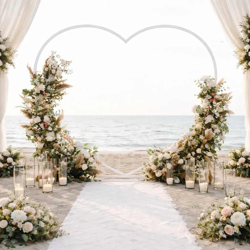 Arche Cœur Mariage en Métal
