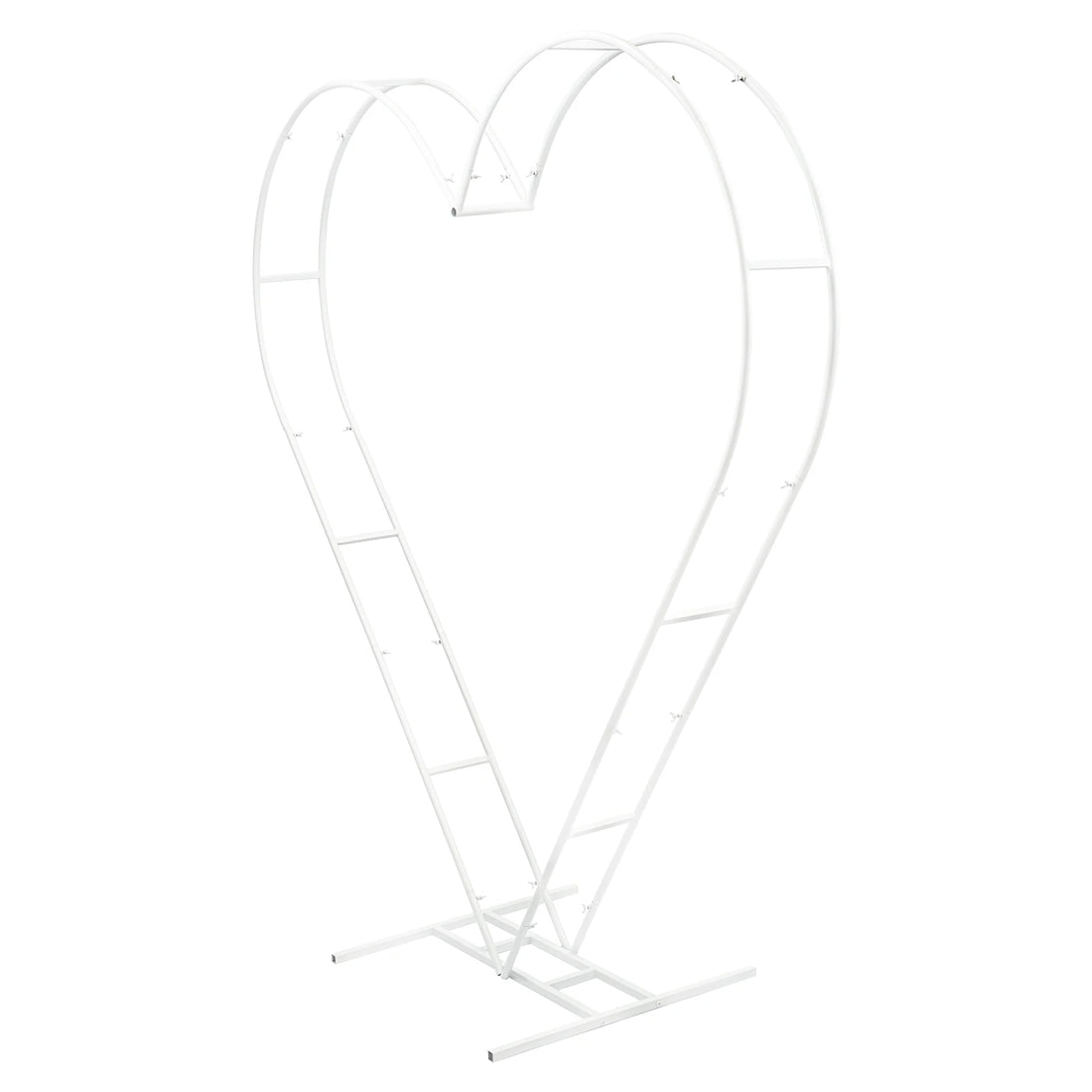 Arche Mariage Cœur Blanc Raffiné
