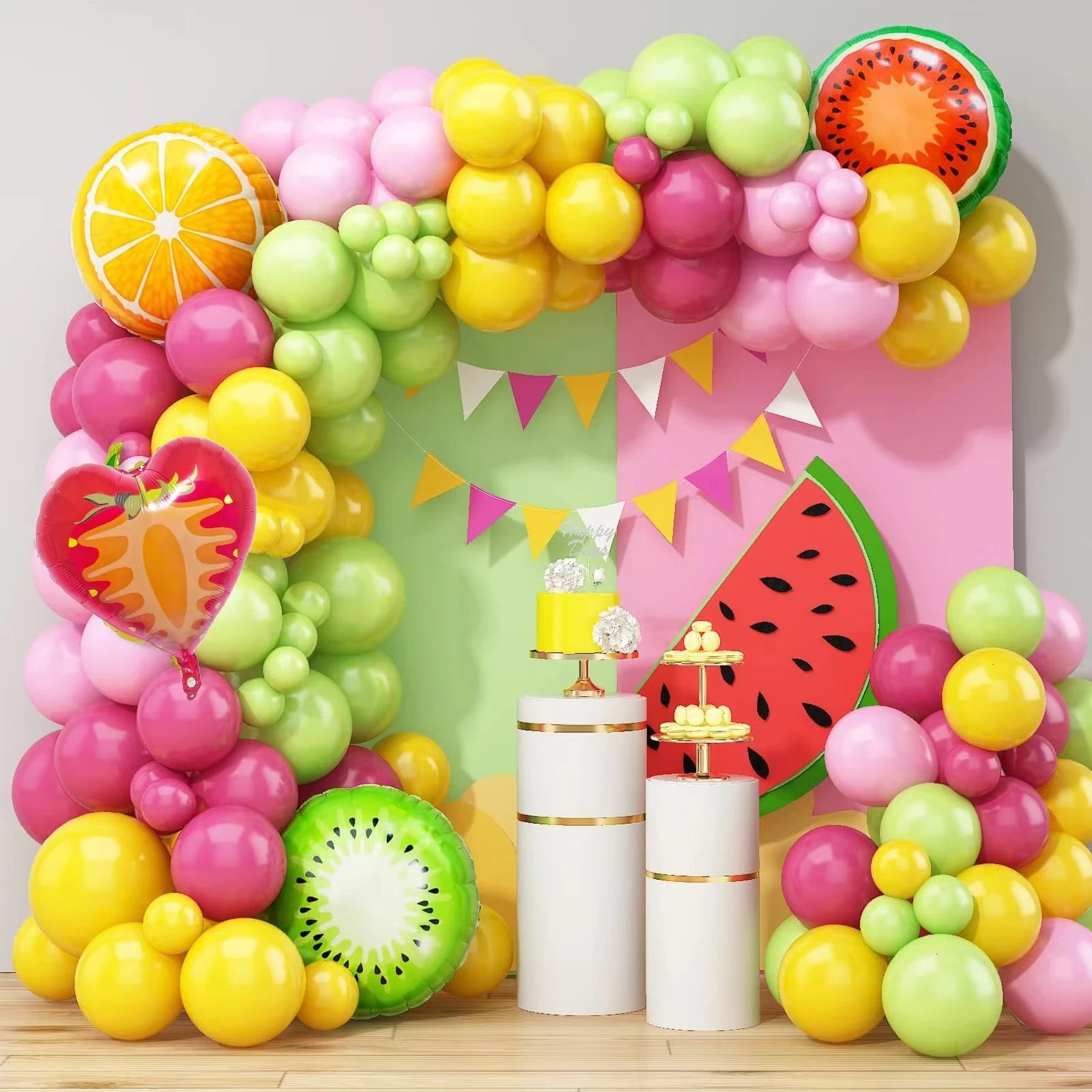 Arche de Ballons Fruits Colorés