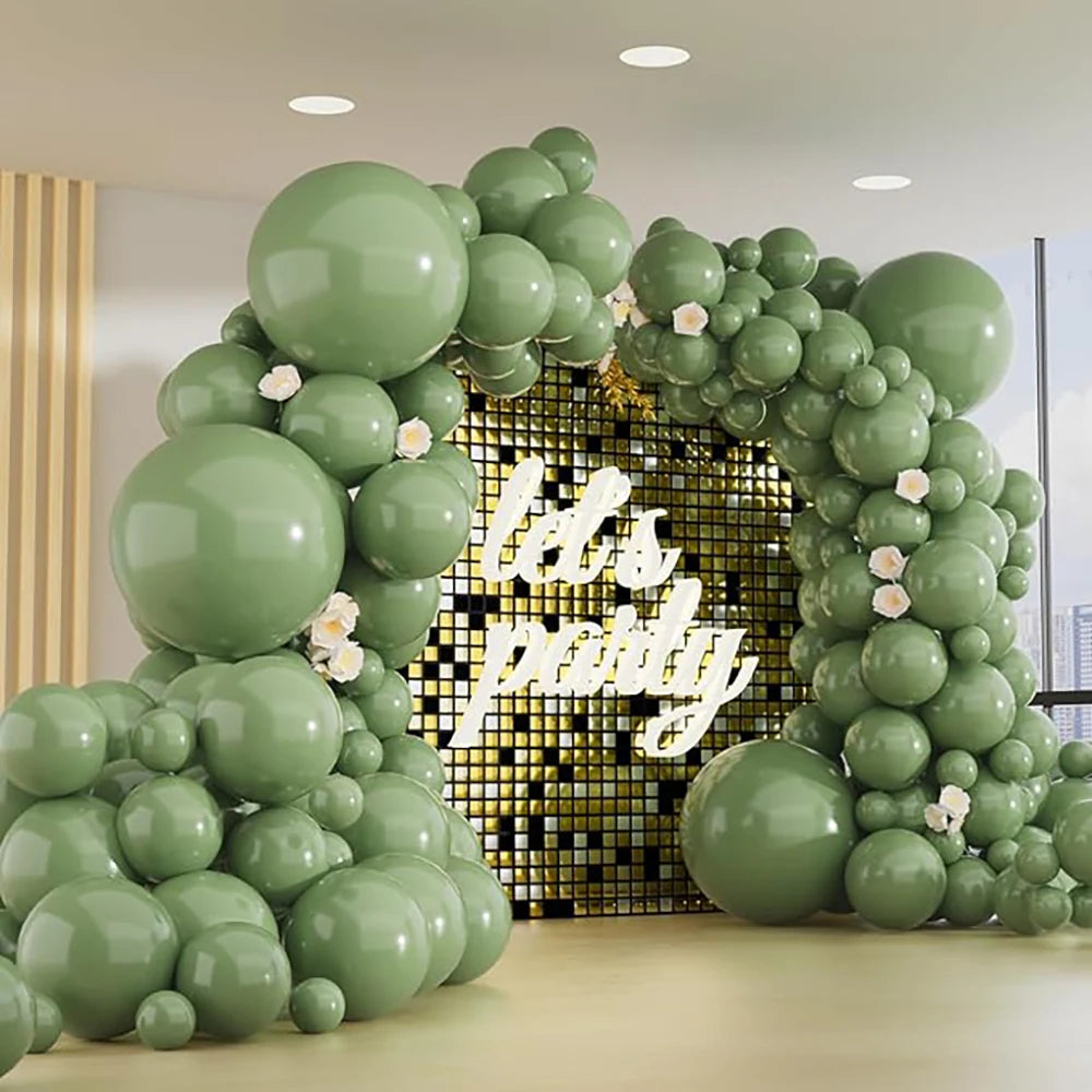 Arche de Ballons Vert Sauge