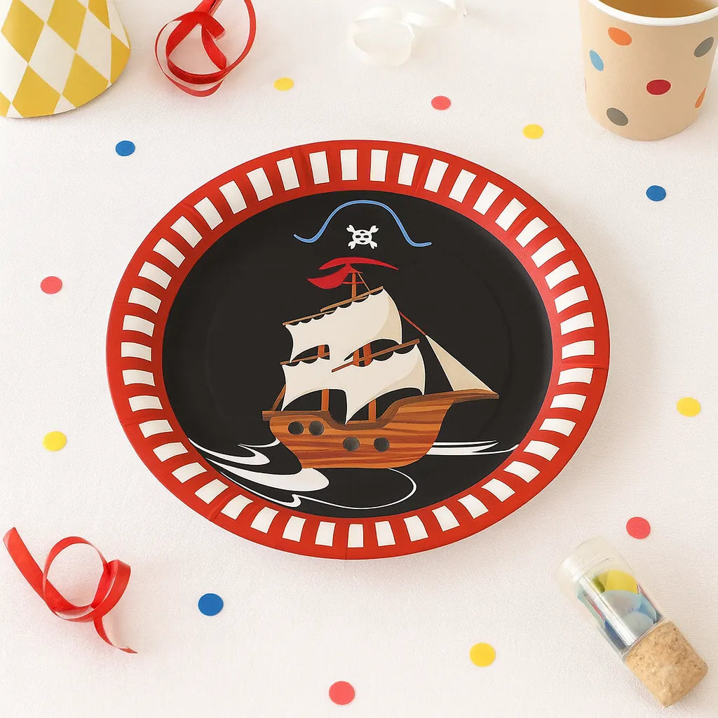 Assiette Anniversaire Bateau Pirate