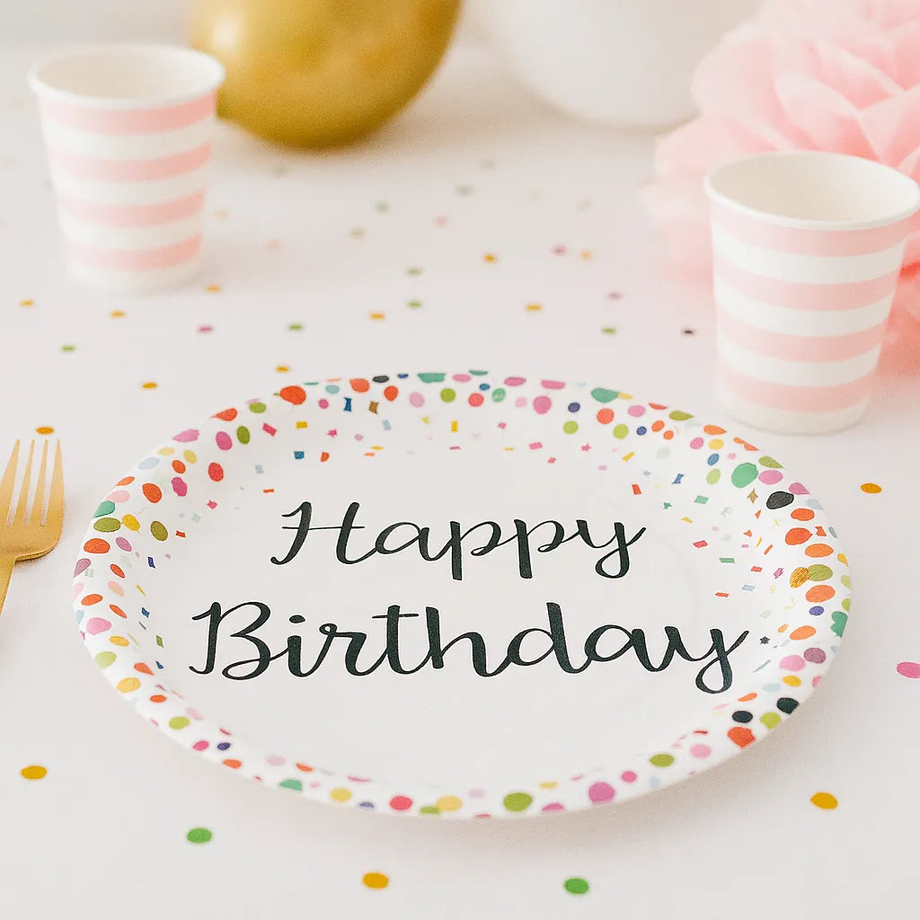 Assiette Anniversaire Festive