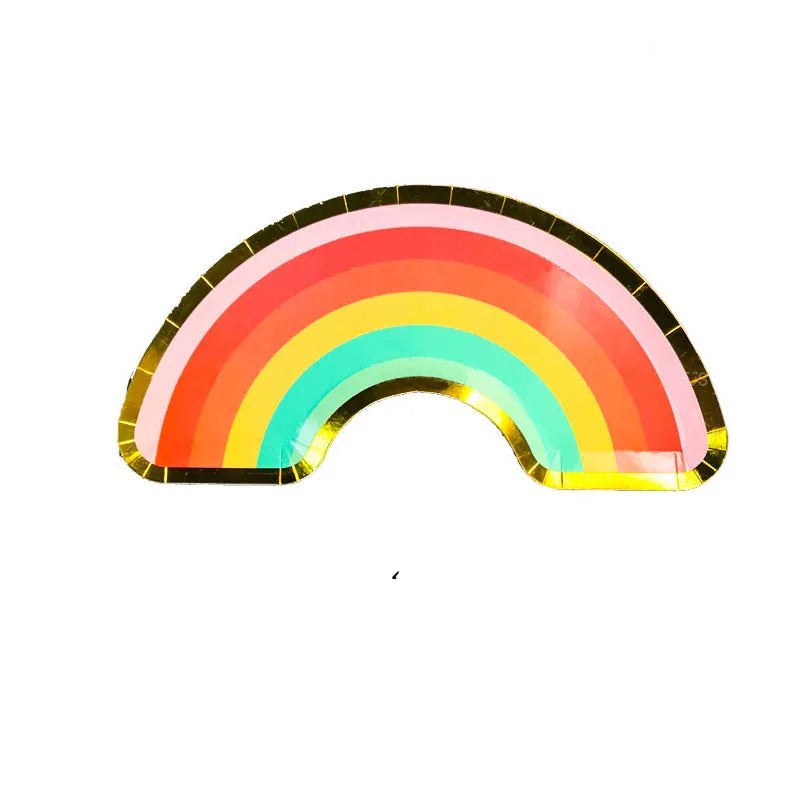 Assiette Anniversaire en Forme Arc-en-ciel