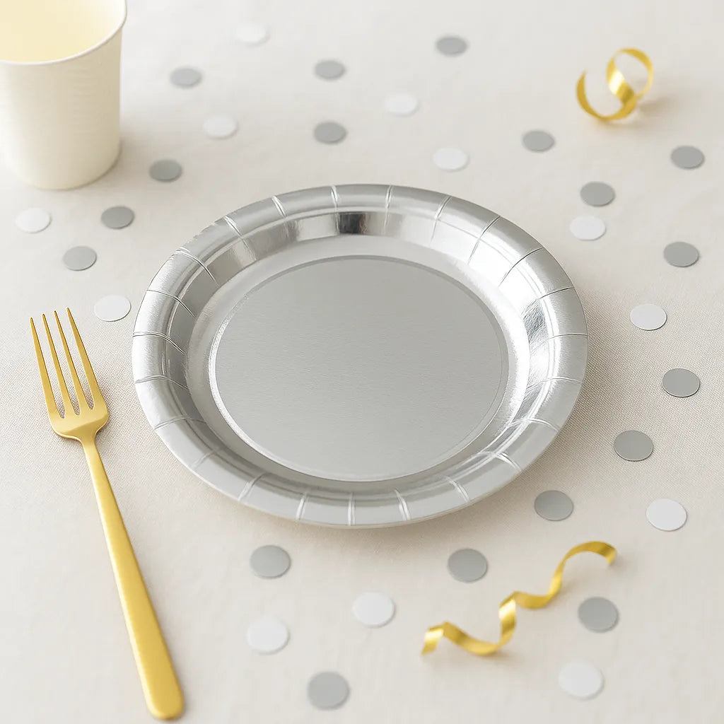 Assiette Argentée Jetable