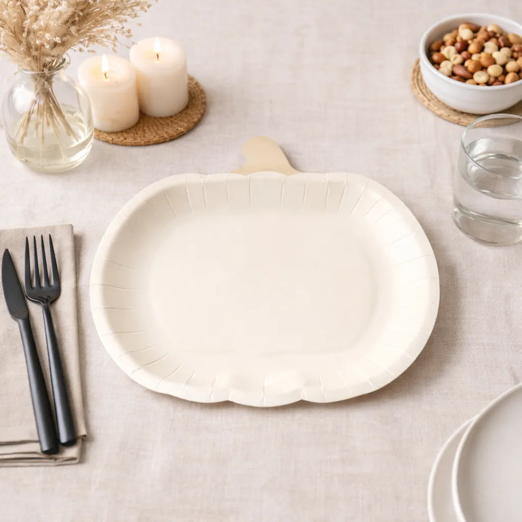 Assiette Blanche  Citrouille