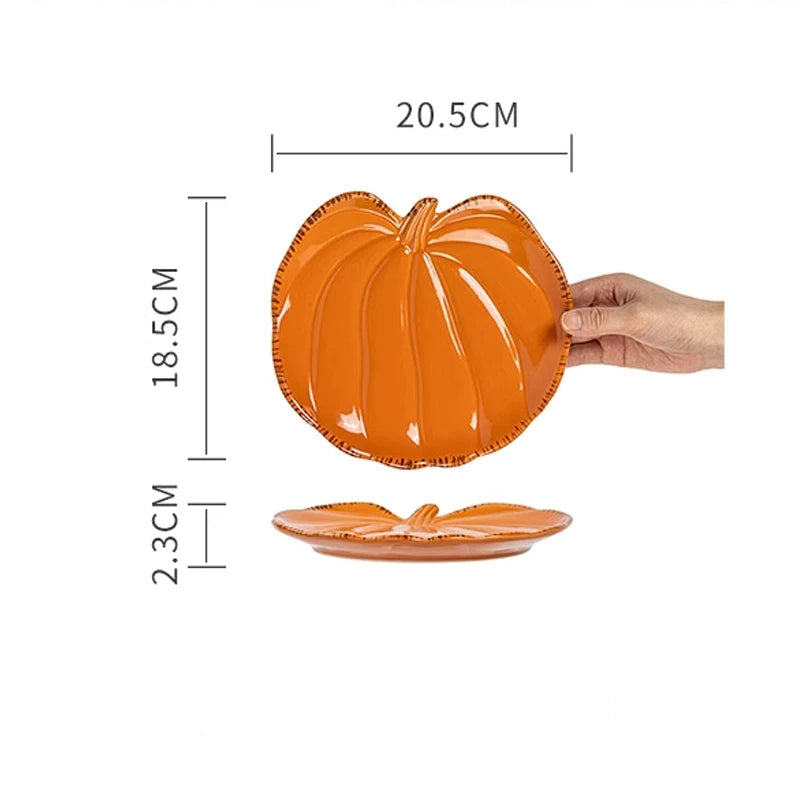Assiette Citrouille Orange Unique