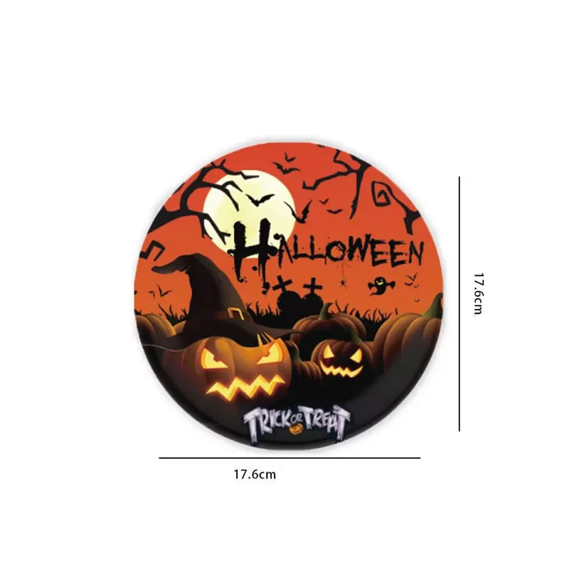 Assiette Halloween Effrayante Robuste