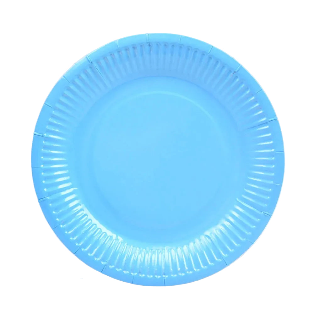 Assiette Jetable Bleue Ciel