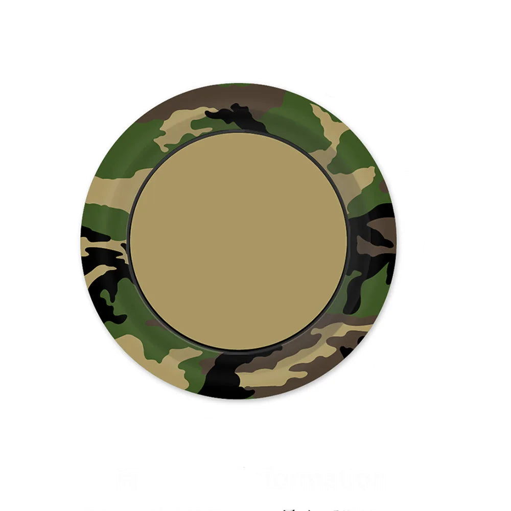 Assiette Jetable Camouflage