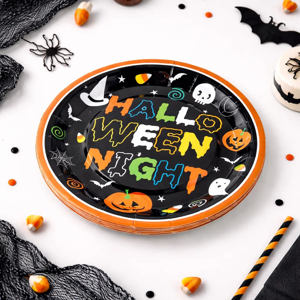 Assiette Jetable Halloween Night