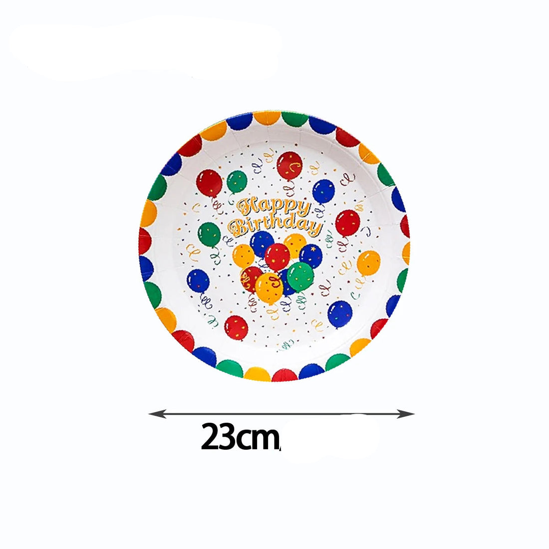 Assiette Jetable Happy Birthday Ballons Originale