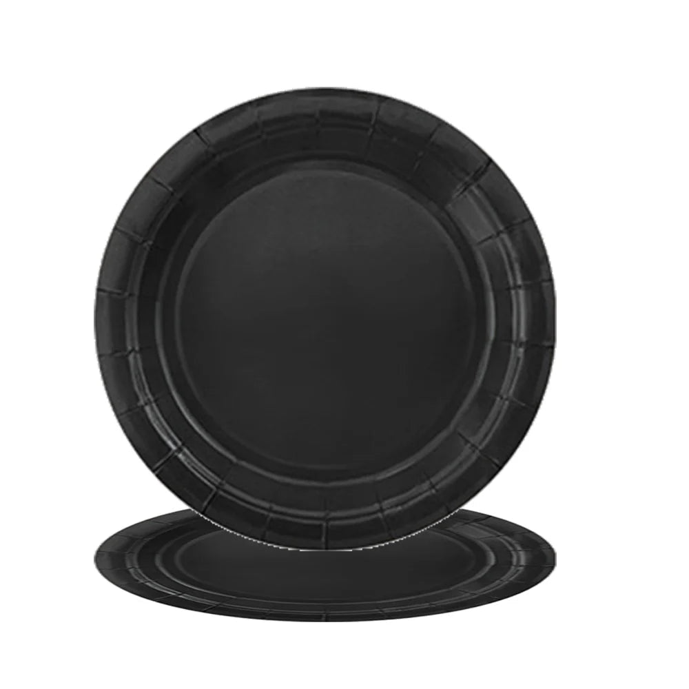 Assiette Jetable Noire
