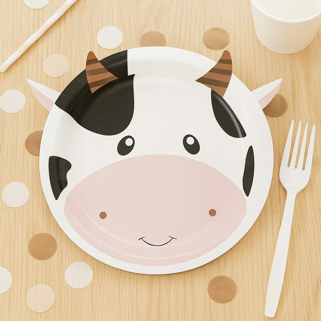 Assiette Jetable Vache
