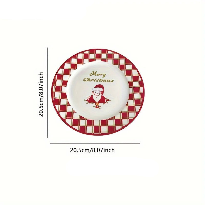 Assiette « Merry Chistmas » Père Noël Design