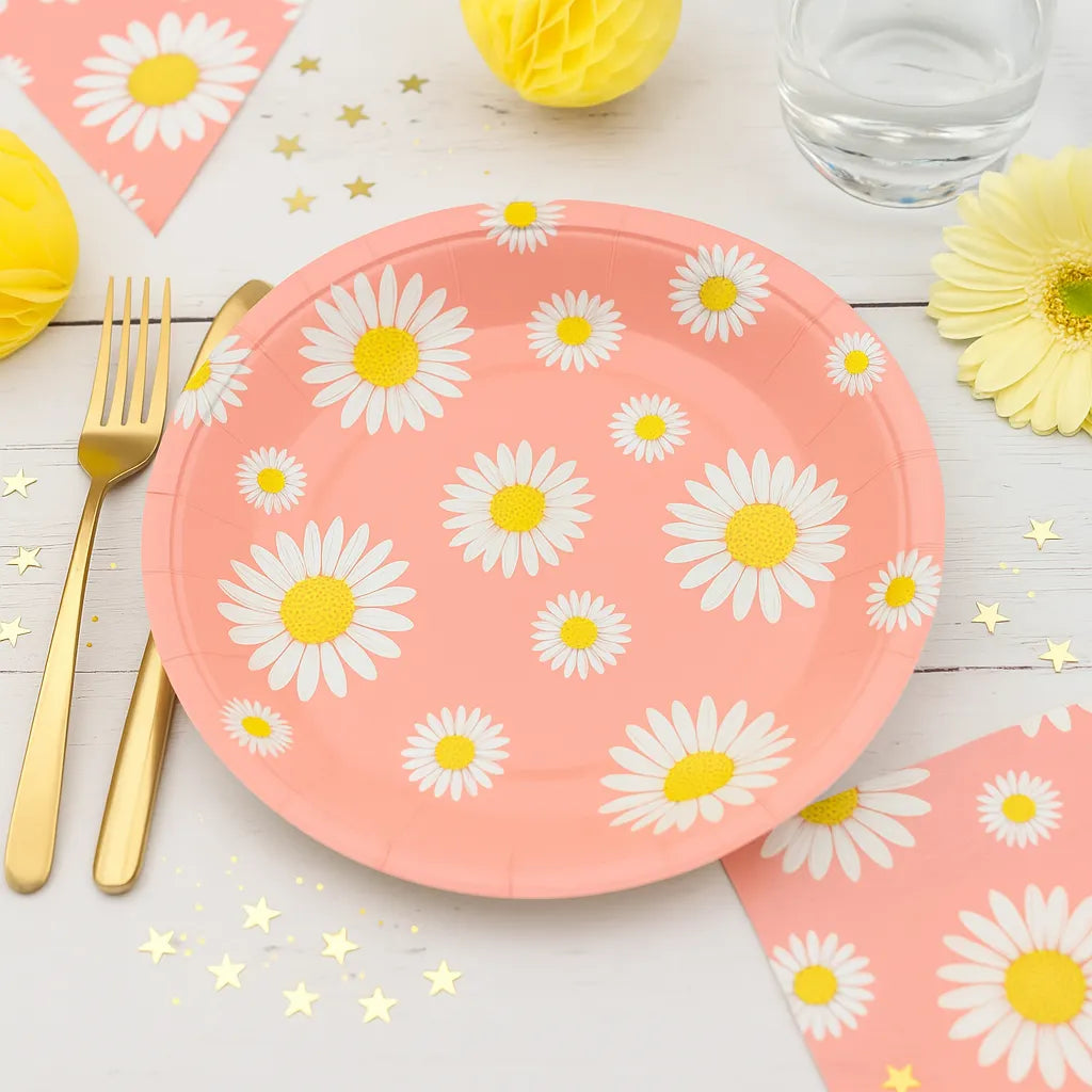 Assiette Rose Marguerite
