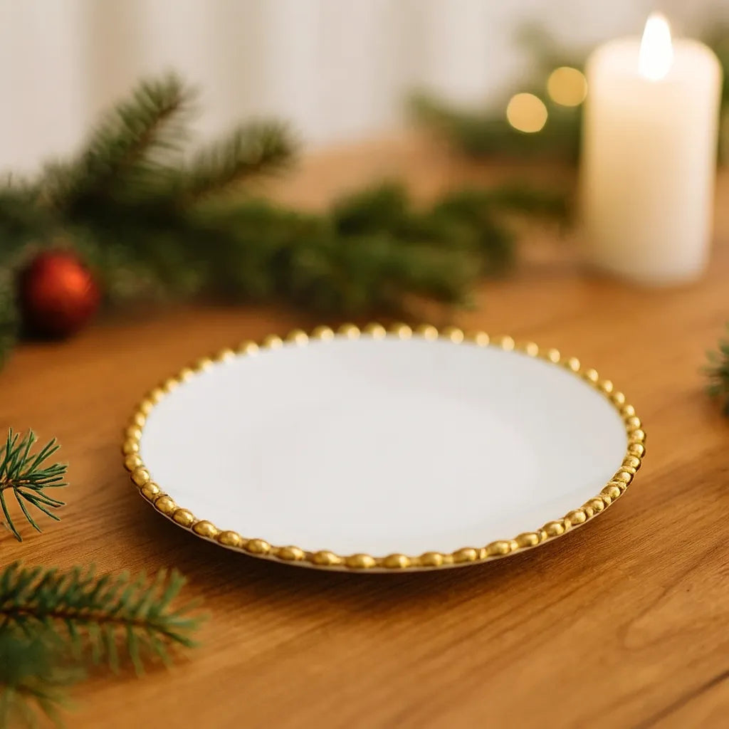 Assiette de Noël Elégante.