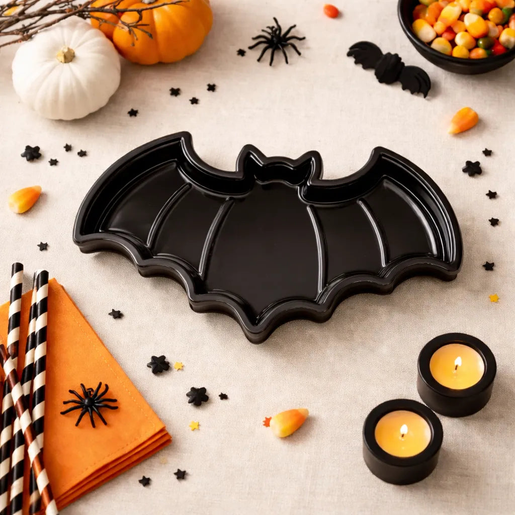 Assiette en Plastique Chauve-souris