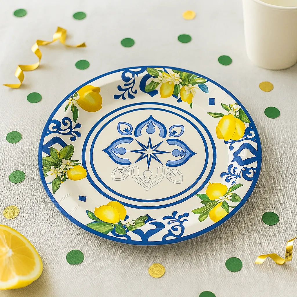Assiettes Jetables Design Porcelaine