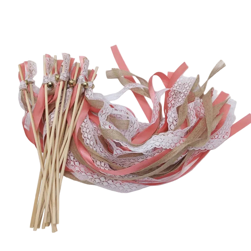 Baguette De Rubans Boho Rose Design moderne