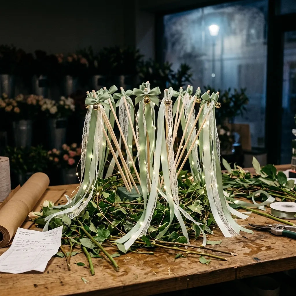 Baguette De Rubans Verts à Led Jolie