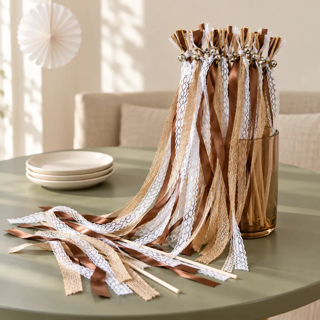 Baguette de Rubans Mariage Champêtre chic