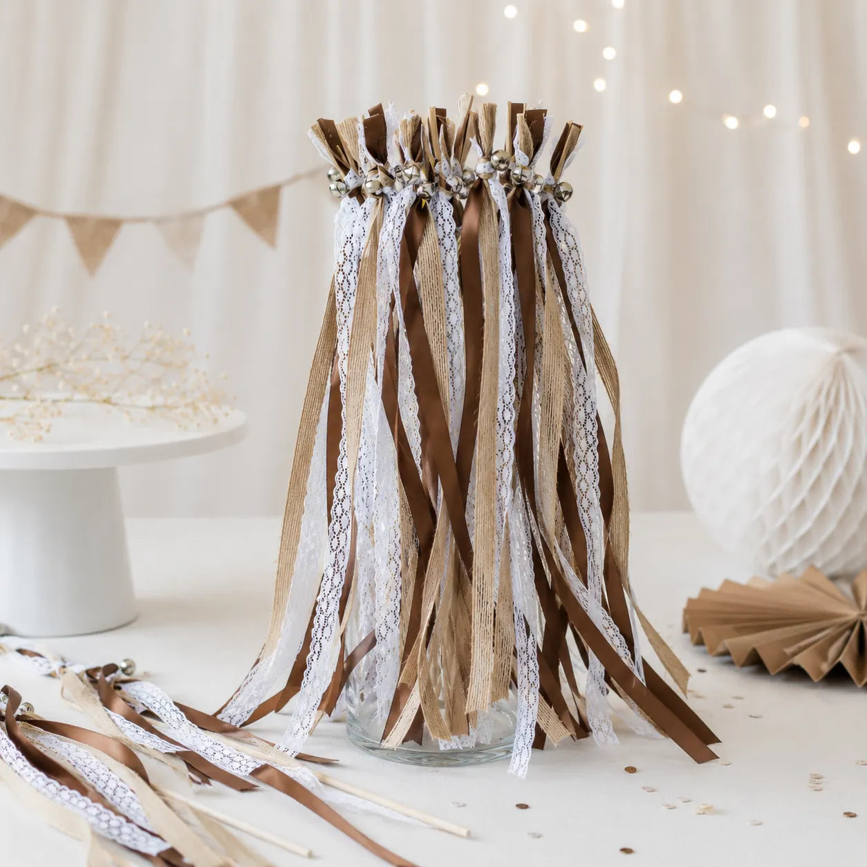 Baguette de Rubans Mariage Champêtre vintage
