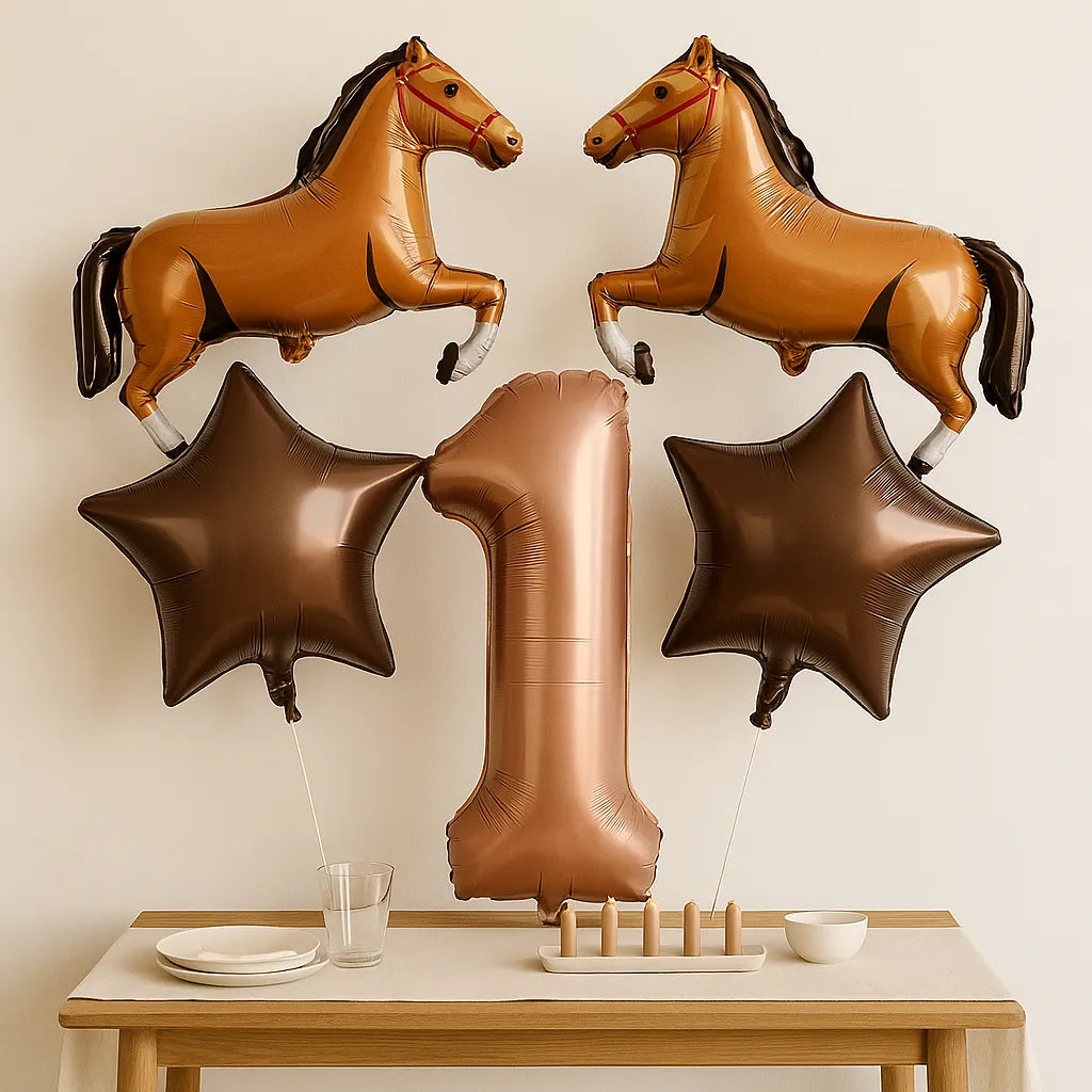 Ballon Chiffre Thème Cowboy 1