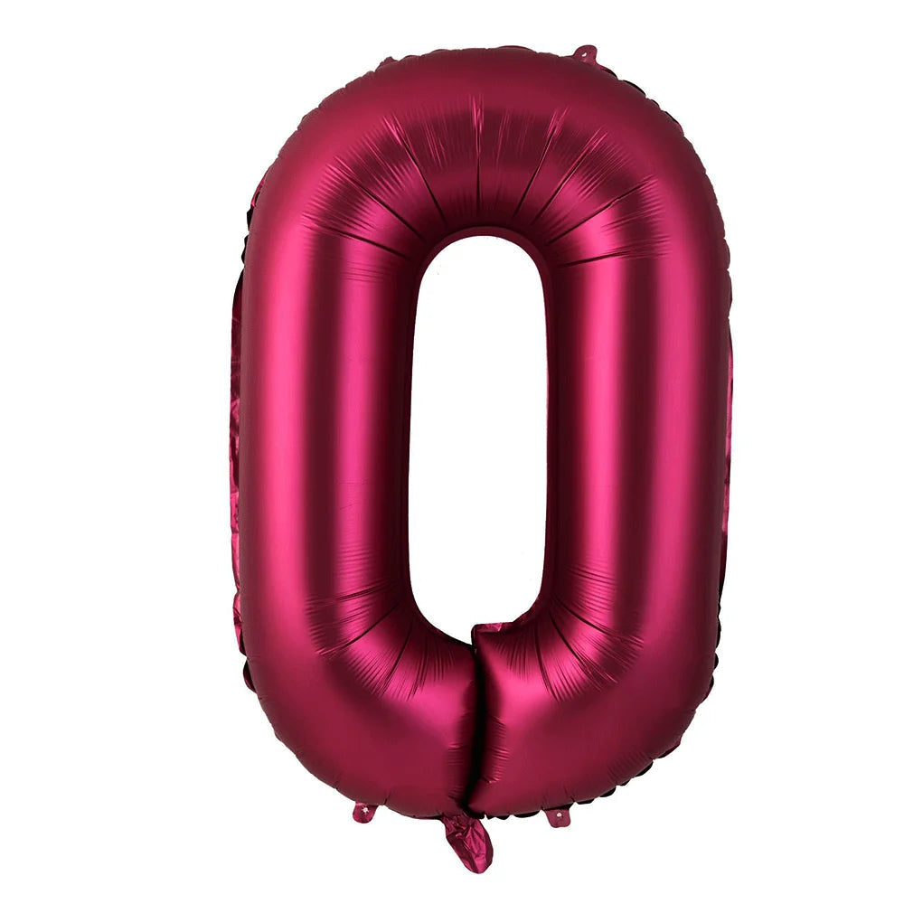 Ballon Chiffre XXL Bordeaux