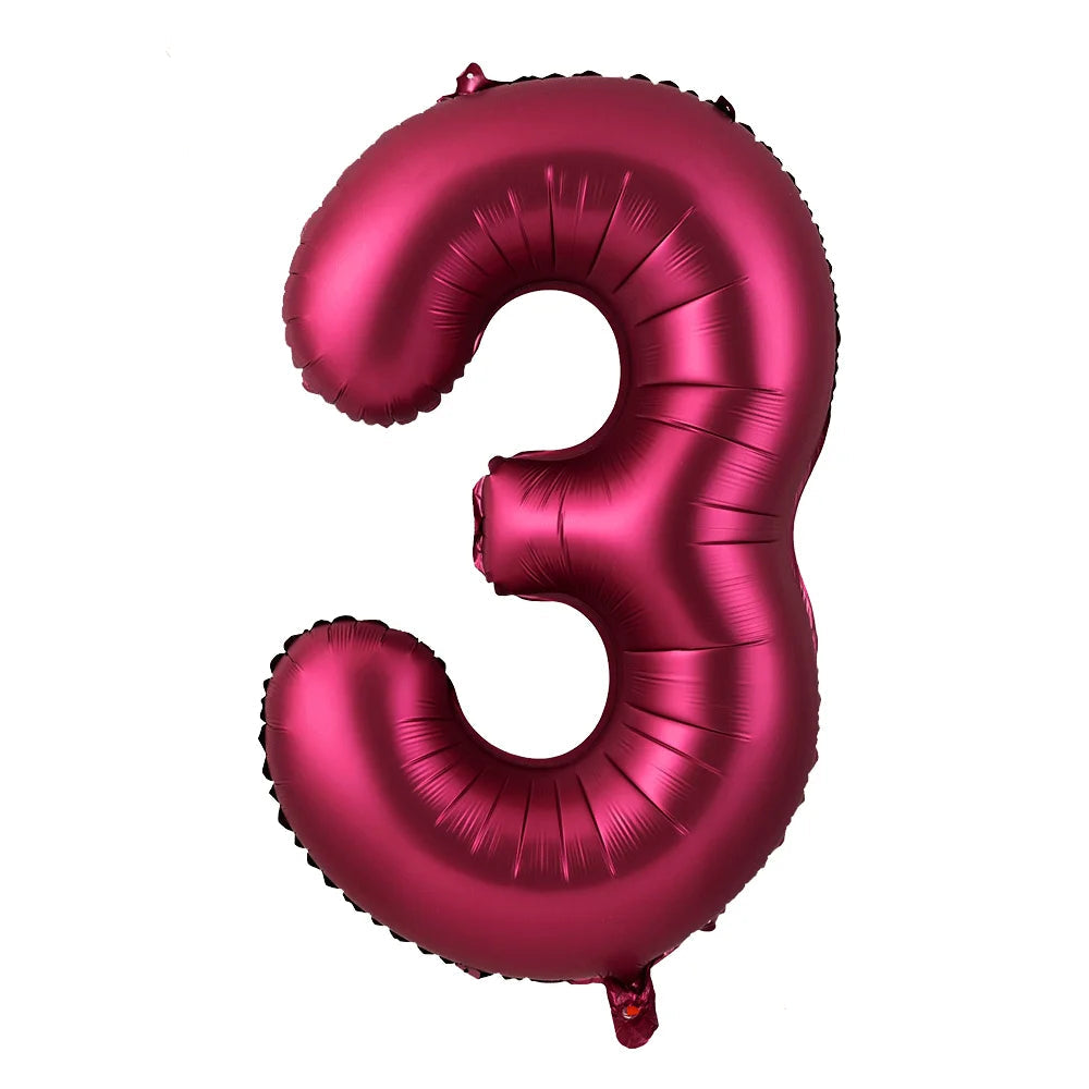 Ballon Chiffre XXL Bordeaux3