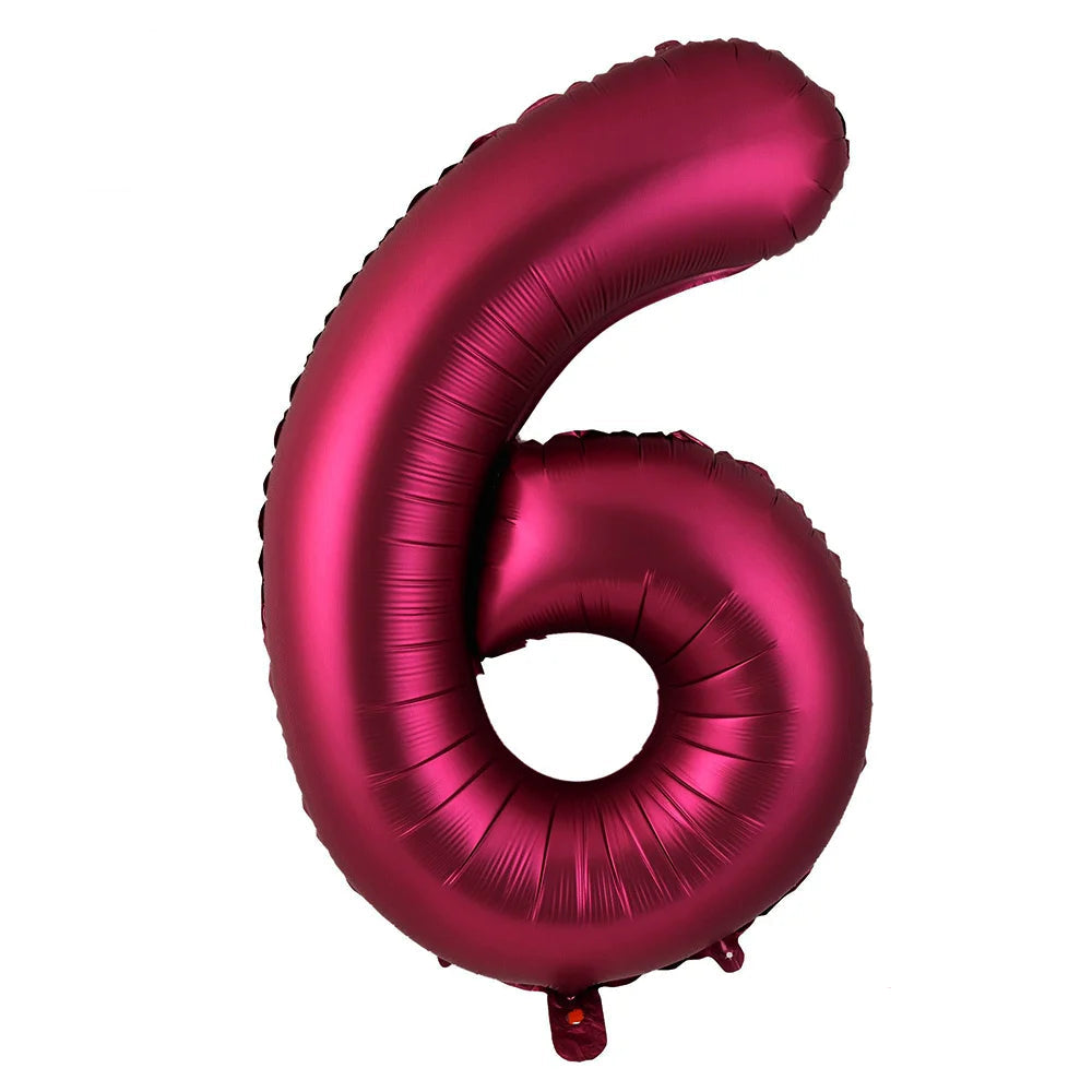 Ballon Chiffre XXL Bordeaux6