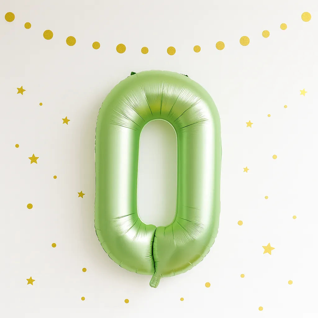 Ballon Chiffre XXL Vert Sauge 1