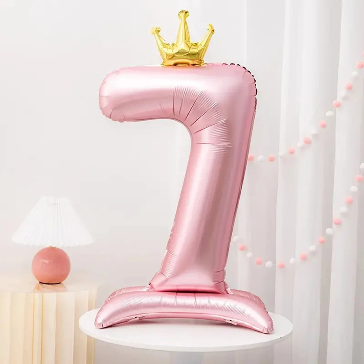 Ballon Numérique XXL Rose Durable