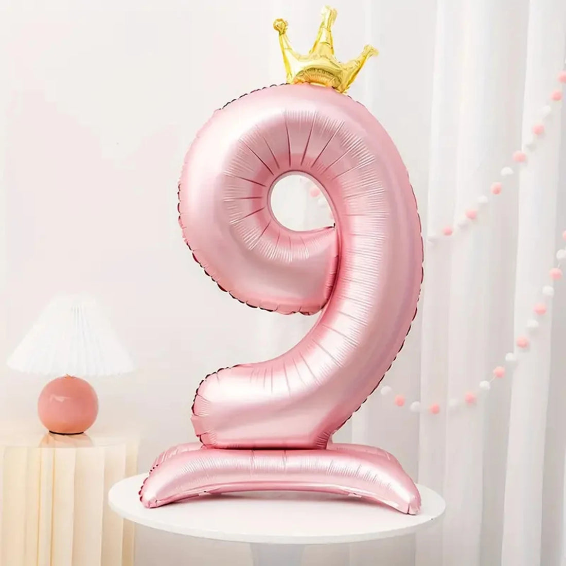 Ballon Numérique XXL Rose Robuste