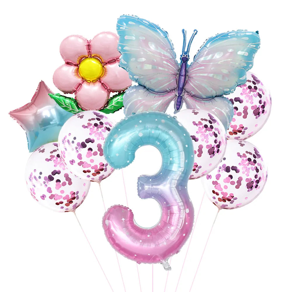 Ballon Numériques Papillon et Fleur 3
