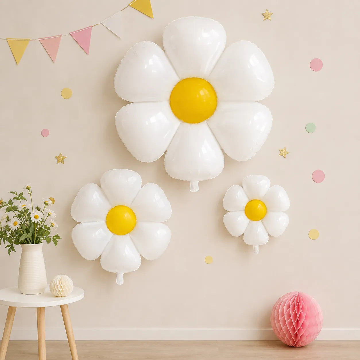 Ballons Anniversaire Fleurs Uniques