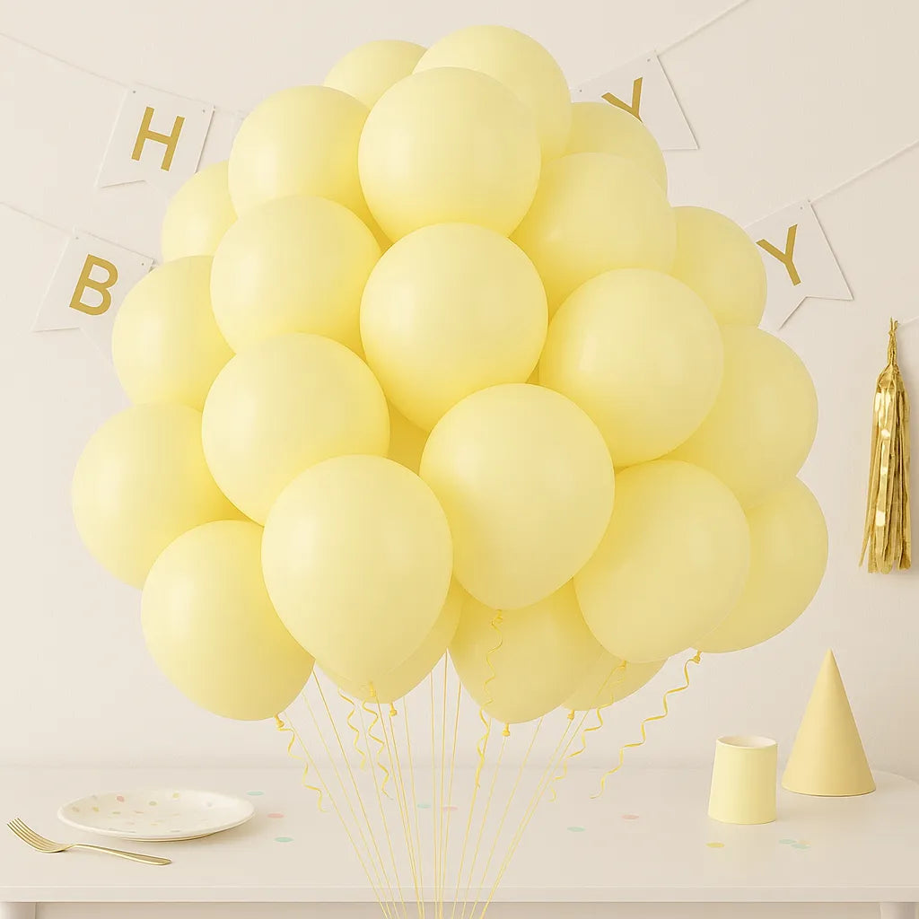 Ballons Anniversaire Jaunes