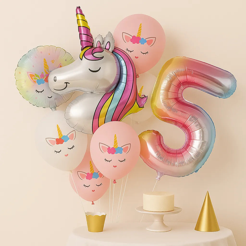 Ballons Anniversaire Licorne5