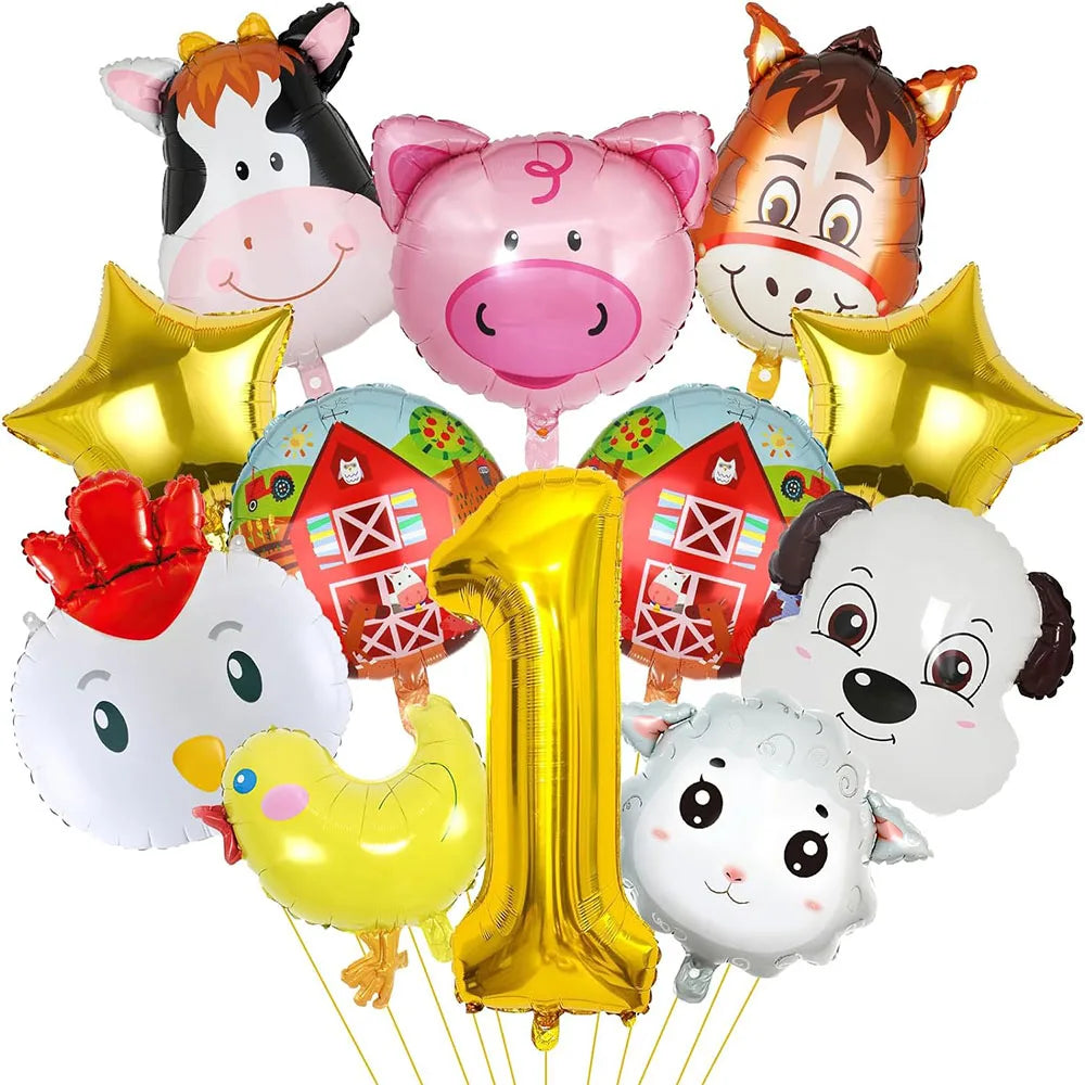 Ballons Chiffre Thème Ferme