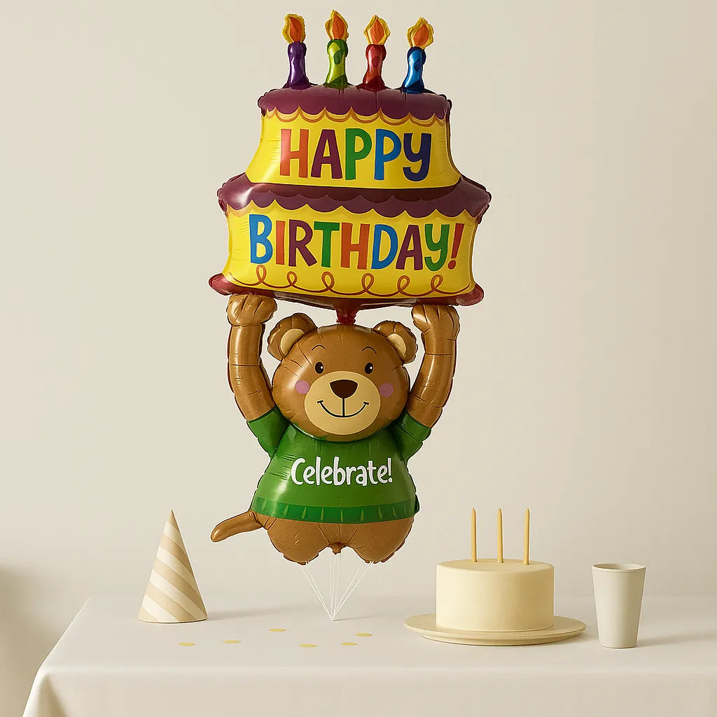 Ballons Gâteau Happy Birthday