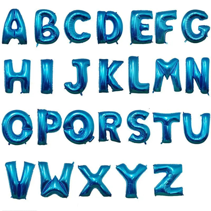Ballons Lettres Bleus