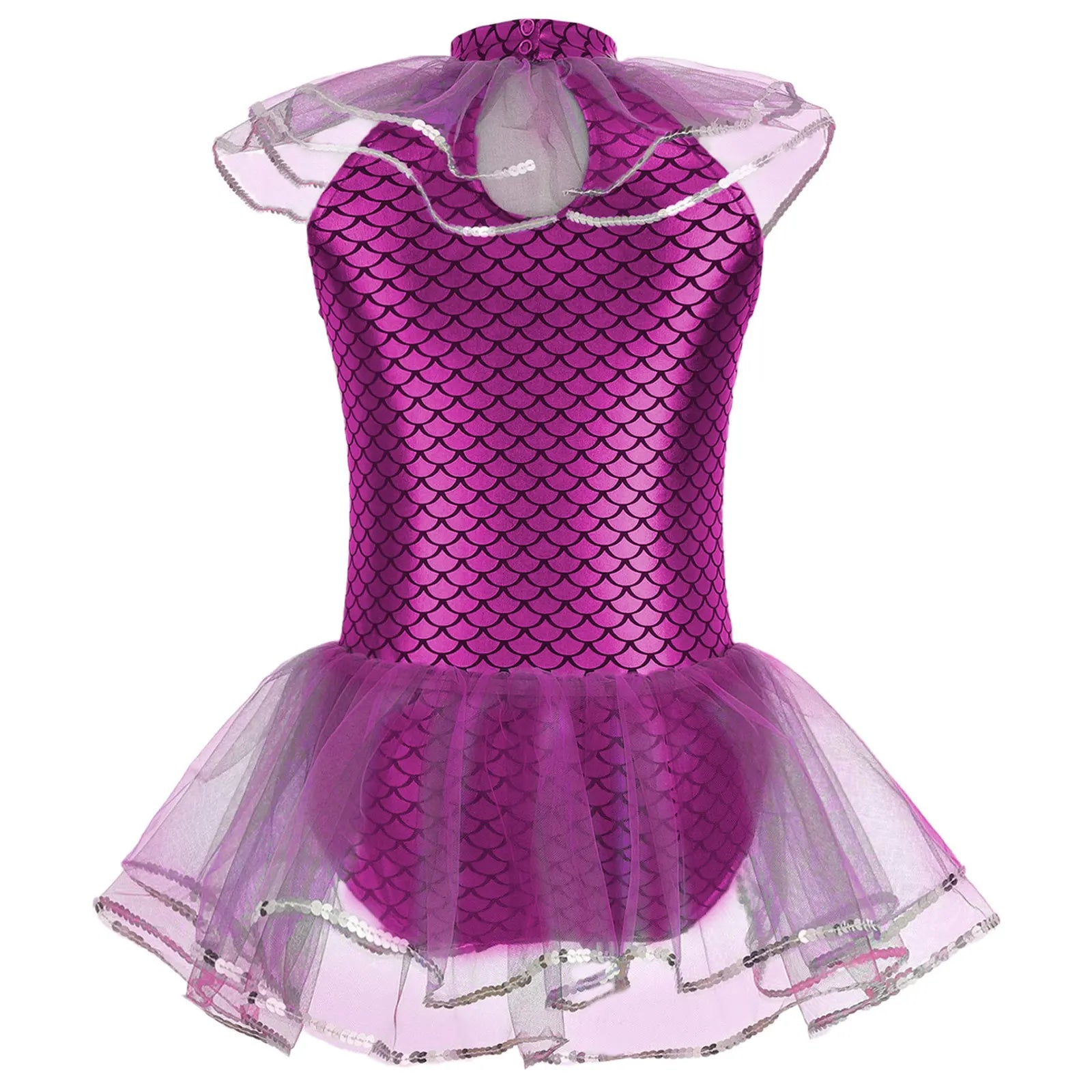 Bodysuit Sirène Enfant Violet de qualité