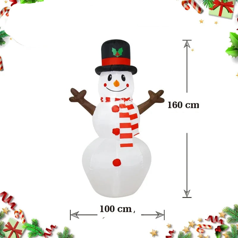 Bonhomme De Neige Géant Gonflable stylé