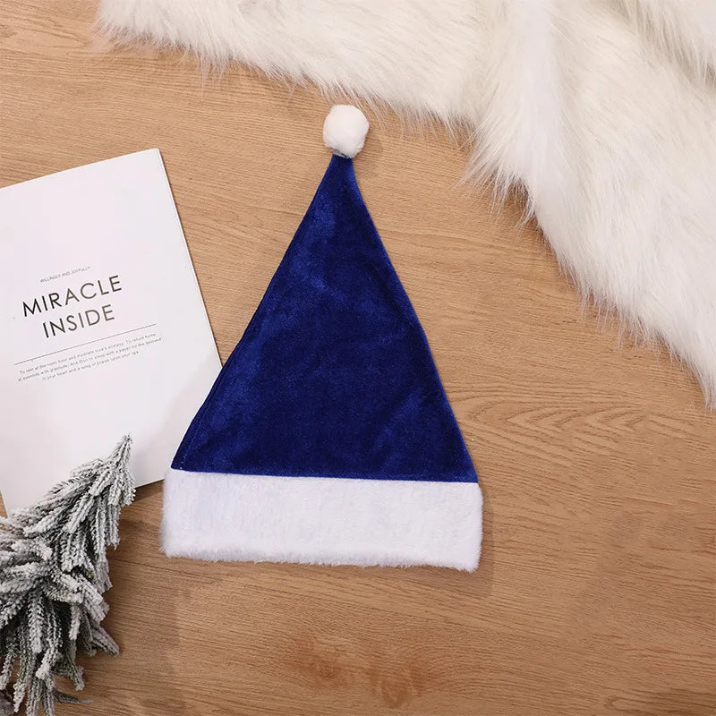 Bonnet de Noël Bleu Doux classique