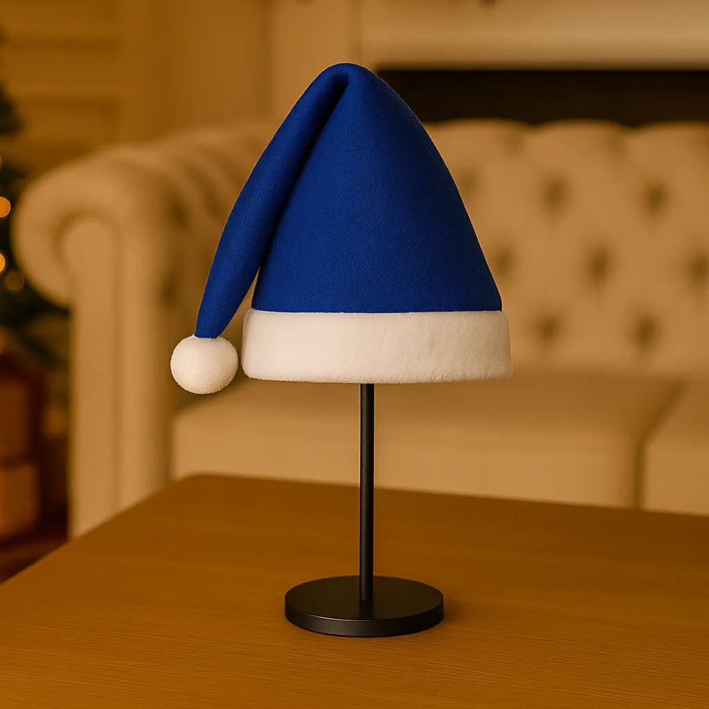 Bonnet de Noël Bleu Doux simple