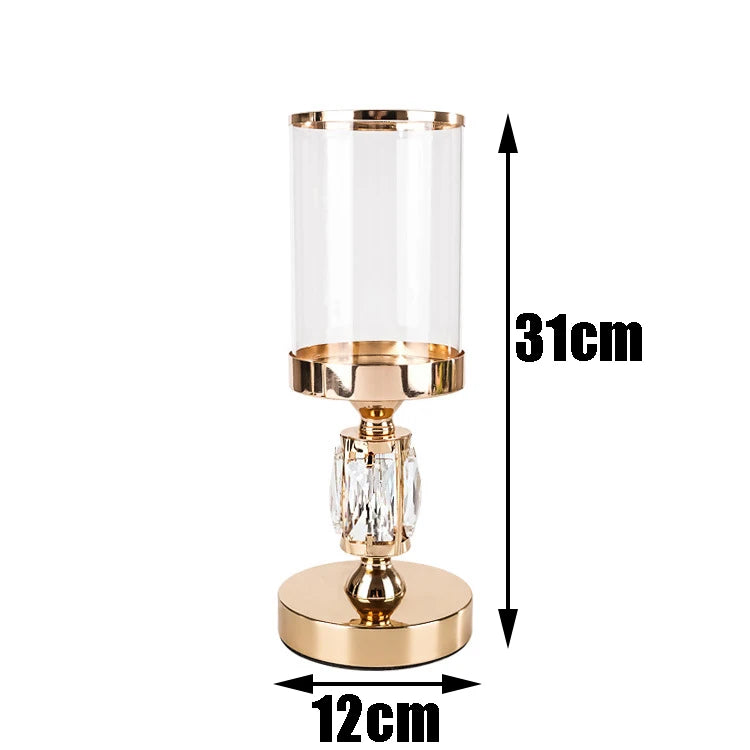 Bougeoir Mariage Design en Cristal  Elégant