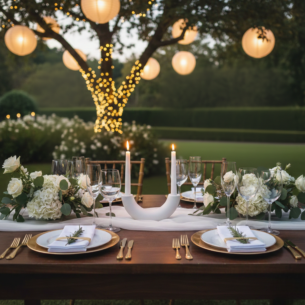 Bougeoir Moderne Mariage contemporain