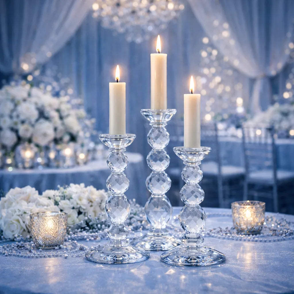 Bougeoir de Luxe Mariage en Cristal